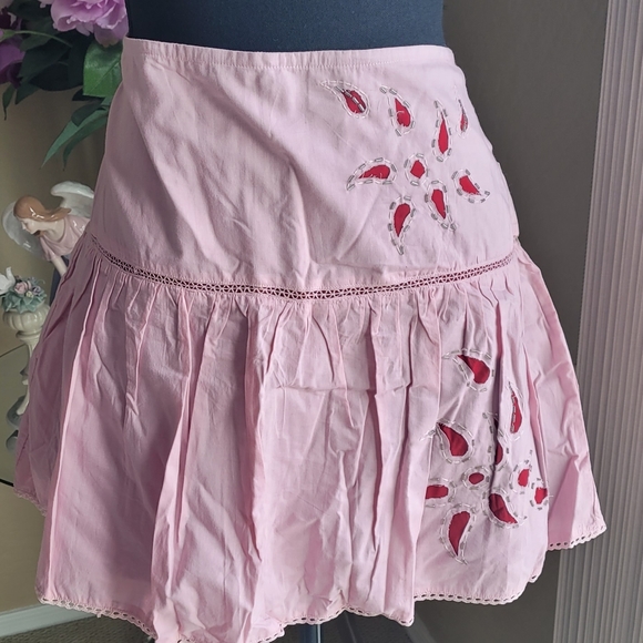 Guess Pink Skirt with Red Accents - Picture 1 of 2